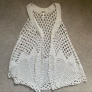 FREE PEOPLE crochet boho vest